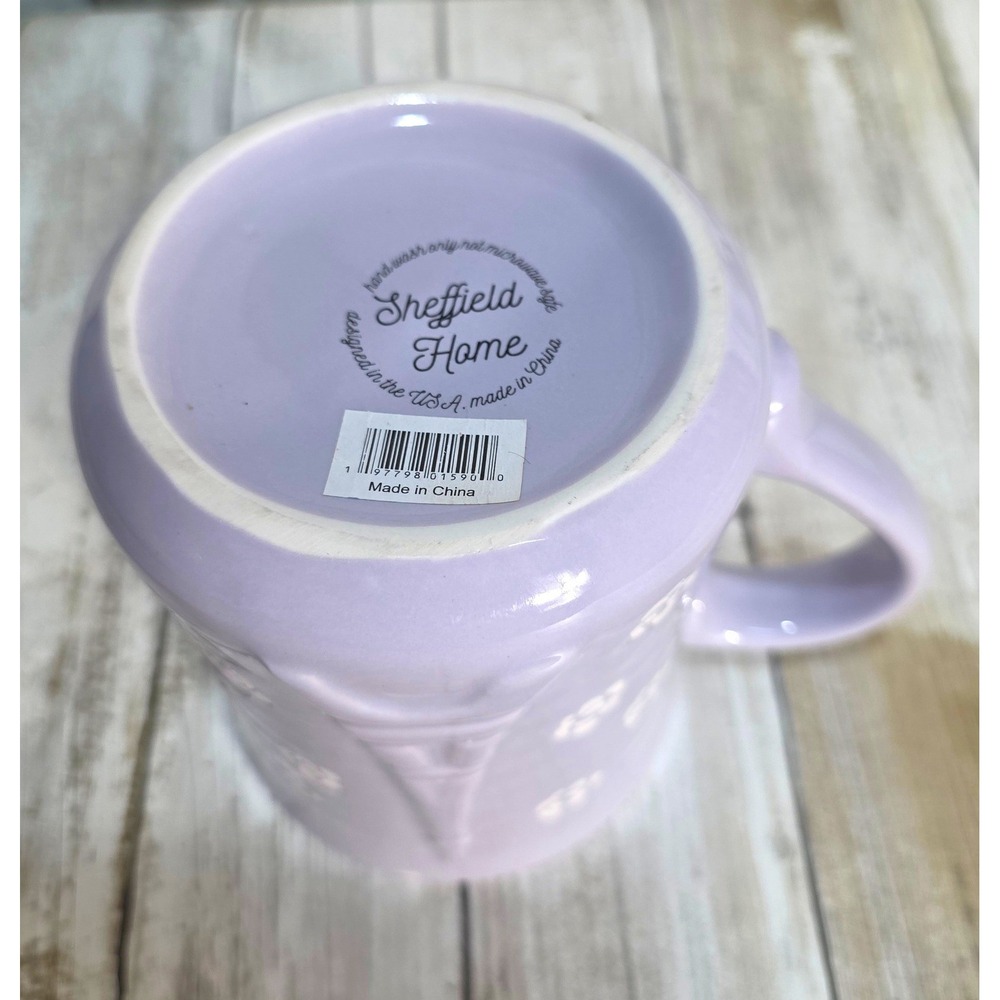 Sheffield Home Lavender Eiffel Tower Floral Mug Paris is Always a Good Idea - Picture 4 of 5